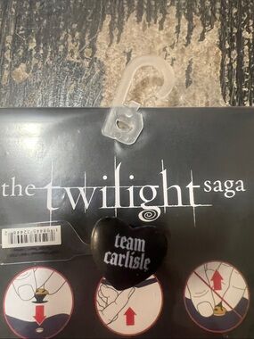 Crocs , Twilight , Team Carlisle Black Heart Jibbitz -
